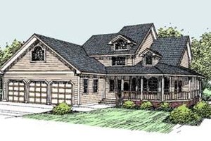 Traditional Exterior - Front Elevation Plan #60-285