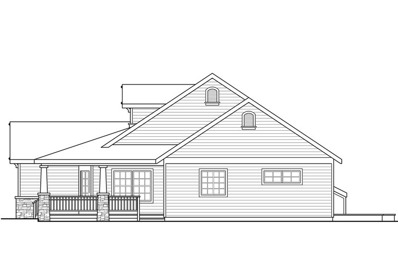 Architectural House Design - Exterior - Other Elevation 1 for Country House Plan #124-984 - 3 bed, 2 bath