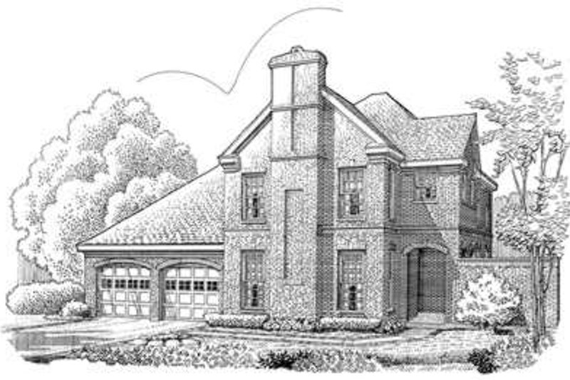 Architectural House Design - European Exterior - Front Elevation Plan #410-369
