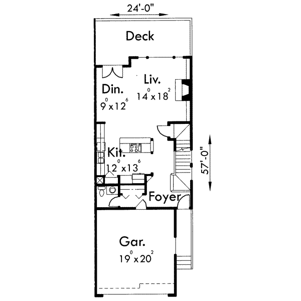 Traditional Floor Plan - Main Floor Plan #303-398