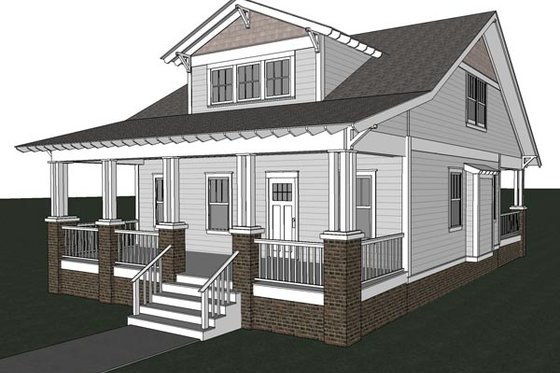 Exterior - Other Elevation 1 for Craftsman House Plan #461-18 - 3 bed, 2.5 bath