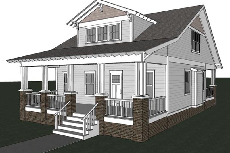 Home Plan - Exterior - Other Elevation 1 for Craftsman House Plan #461-18 - 3 bed, 2.5 bath
