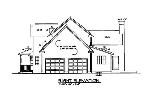 Exterior - Other Elevation for Victorian House Plan #312-617 - 4 bed, 2.5 bath