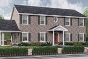 Colonial Style House Plan - 2 Beds 2.5 Baths 1695 Sq/Ft Plan #455-461 