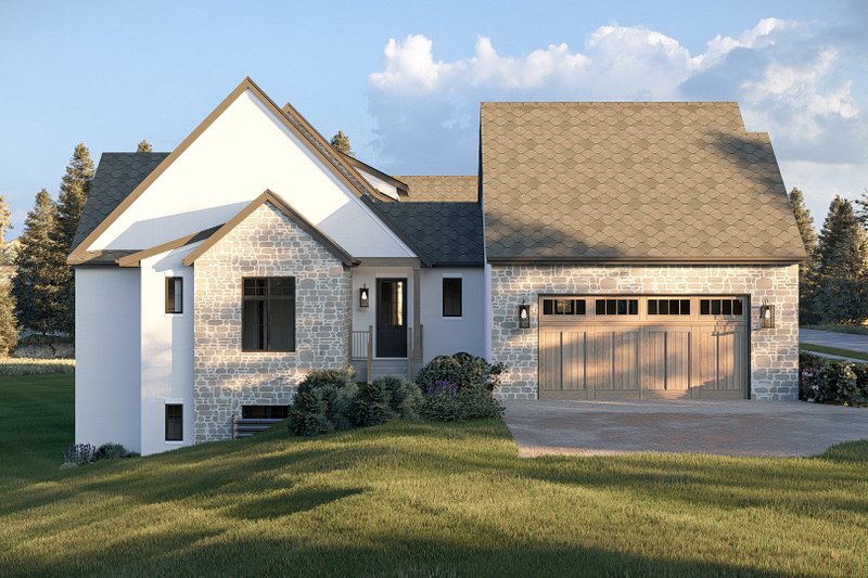 Architectural House Design - Exterior - Other Elevation 2 for Cottage House Plan #455-797 - 3 bed, 3 bath