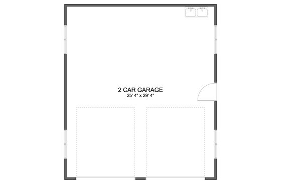 Floor Plan - Main Floor for European House Plan #1060-348, 0 bath