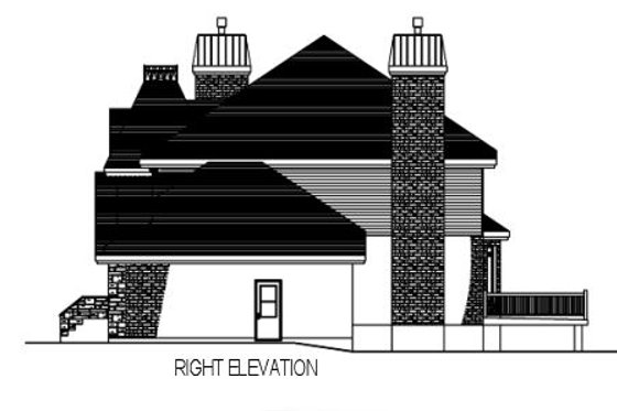 Exterior - Other Elevation 1 for European House Plan #138-247 - 4 bed, 2.5 bath