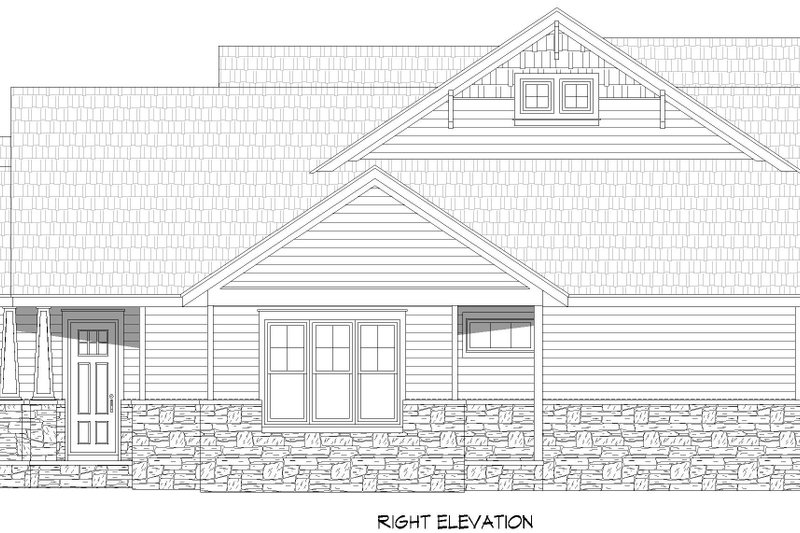 House Blueprint - Exterior - Other Elevation 1 for Traditional House Plan #932-1064 - 4 bed, 4.5 bath