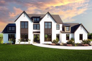 European Exterior - Front Elevation Plan #1116-2