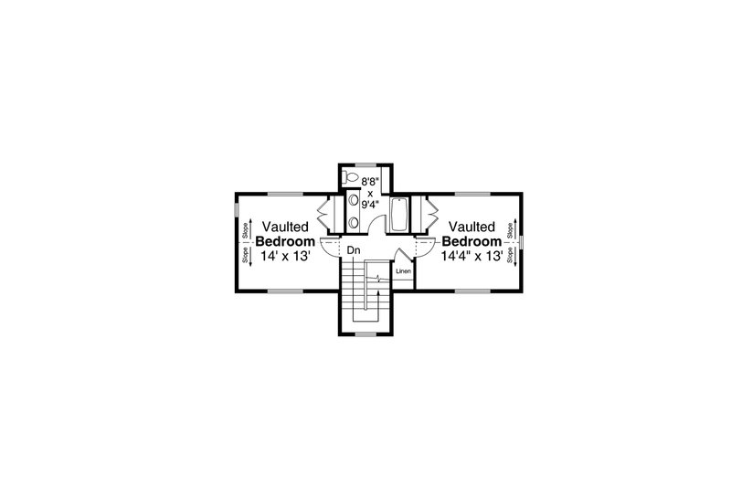 House Design - Floor Plan - Upper Floor for Country House Plan #124-1185 - 3 bed, 2.5 bath
