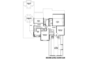 Floor Plan - Upper Floor for Colonial House Plan #81-1602 - 4 bed, 3.5 bath