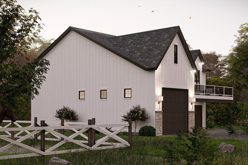 House Blueprint - Exterior - Other Elevation 3 for Farmhouse House Plan #455-673 - 2 bed, 3 bath