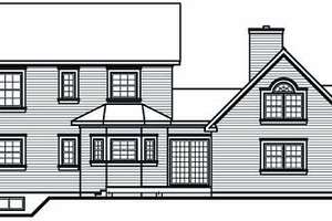 Exterior - Rear Elevation for Victorian House Plan #23-750 - 4 bed, 3.5 bath