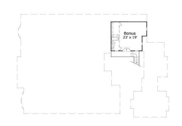 European Floor Plan - Upper Floor Plan #411-824