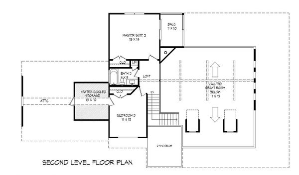 Dream House Plan - Country Floor Plan - Upper Floor Plan #932-268