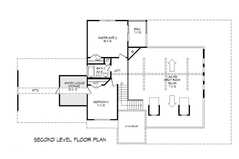 House Plan Design - Floor Plan - Upper Floor for Country House Plan #932-268 - 3 bed, 2.5 bath