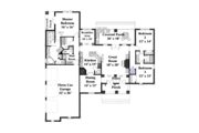European Style House Plan - 3 Beds 2.5 Baths 2197 Sq/Ft Plan #44-170 