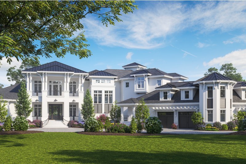 Home Plan - Contemporary Exterior - Front Elevation Plan #27-573