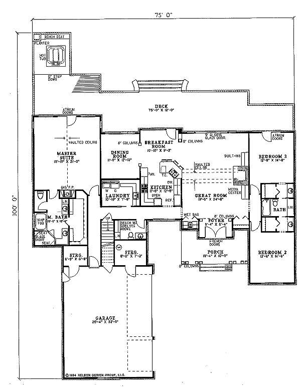 Traditional Floor Plan - Main Floor Plan #17-1022