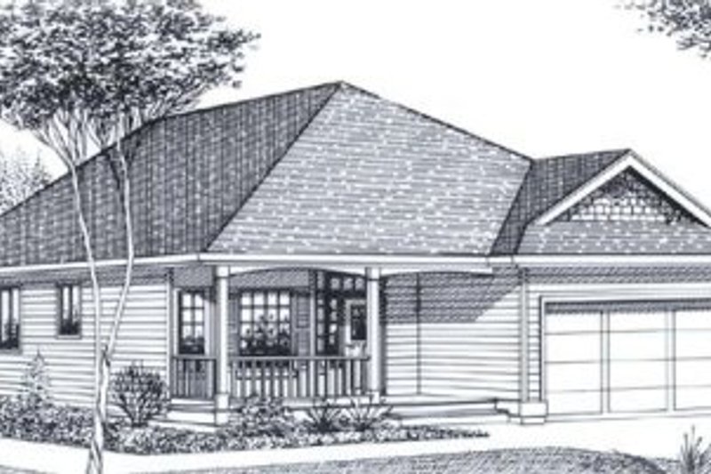 Traditional Style House Plan - 4 Beds 2 Baths 1615 Sq/Ft Plan #53-149