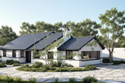 Ranch Style House Plan - 3 Beds 2 Baths 1350 Sq/Ft Plan #515-24 Exterior 