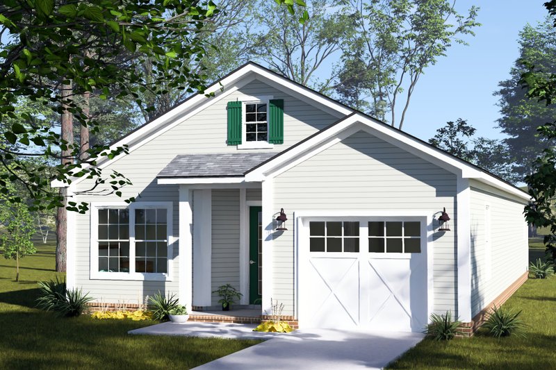 Architectural House Design - Exterior - Other Elevation 2 for Cottage House Plan #513-2459 - 3 bed, 2 bath
