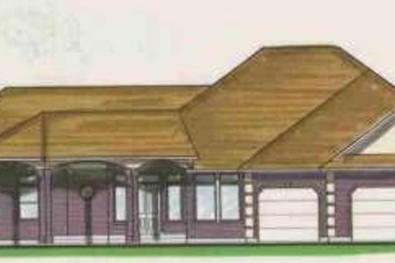 Exterior - Front Elevation for Traditional House Plan #308-176 - 4 bed, 3.5 bath