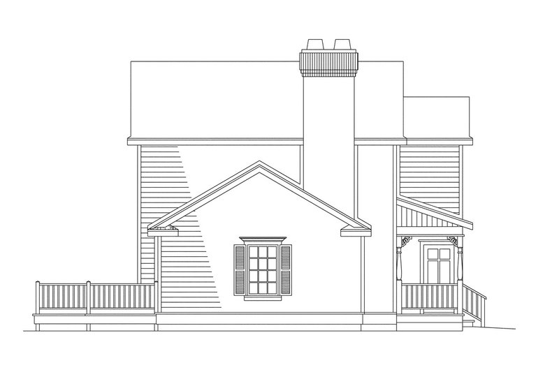Home Plan - Exterior - Other Elevation for Farmhouse House Plan #124-147 - 4 bed, 2.5 bath