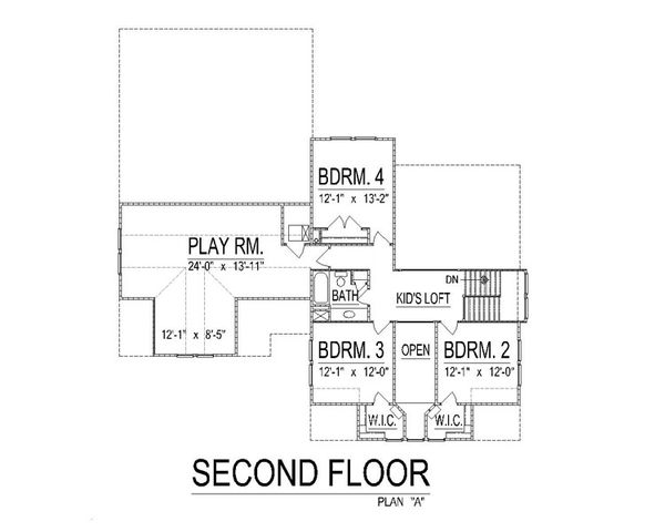 Craftsman Floor Plan - Other Floor Plan #458-10