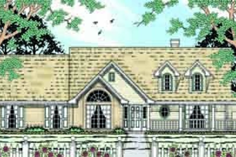 Colonial Style House Plan - 4 Beds 2 Baths 2018 Sq/Ft Plan #42-299