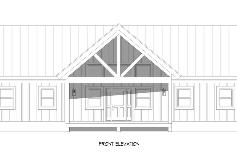 Dream House Plan - Exterior - Front Elevation 3 for Country House Plan #932-607 - 2 bed, 2 bath