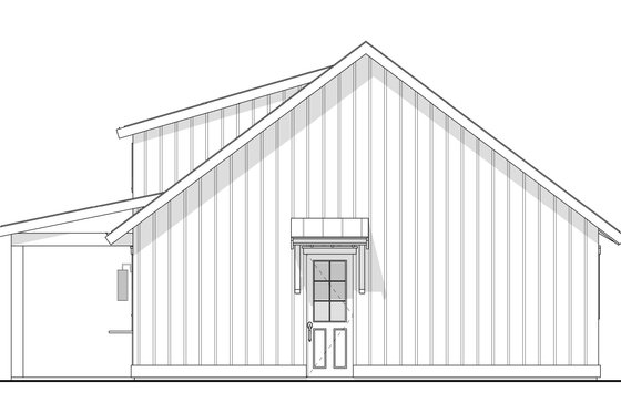 Exterior - Front Elevation 7 for Farmhouse House Plan #1114-105 - 2 bed, 1 bath