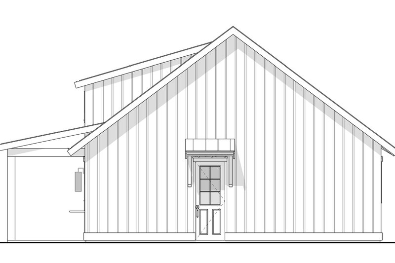 House Blueprint - Exterior - Front Elevation 7 for Farmhouse House Plan #1114-105 - 2 bed, 1 bath