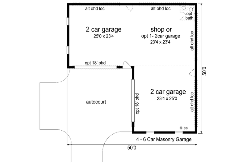 House Blueprint - Floor Plan - Main Floor for Traditional House Plan #84-468, 0 bath