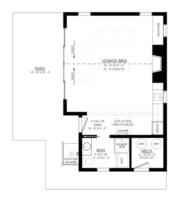 Farmhouse Floor Plan - Main Floor Plan #1114-107