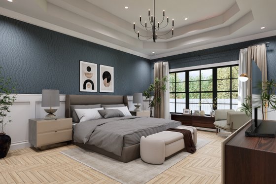 Interior - Master Bedroom for Farmhouse House Plan #54-681 - 3 bed, 3 bath