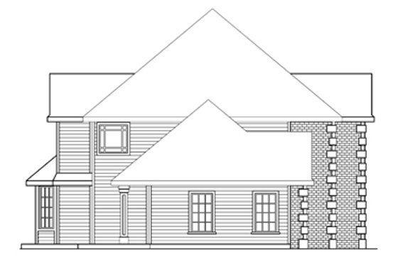 Exterior - Other Elevation for European House Plan #124-271 - 4 bed, 3.5 bath