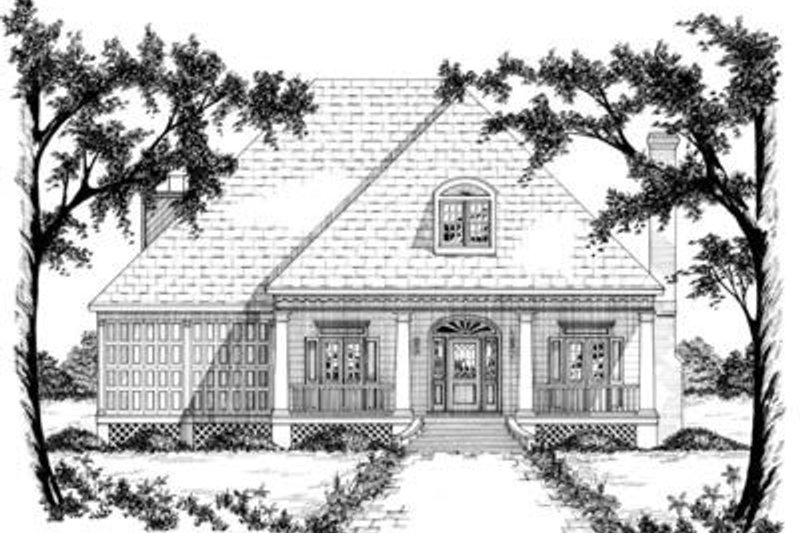 Home Plan - Southern Exterior - Front Elevation Plan #36-250