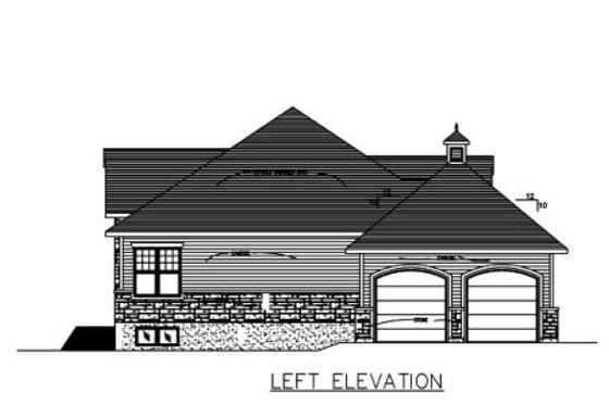 Exterior - Other Elevation for European House Plan #138-310 - 2 bed, 1 bath