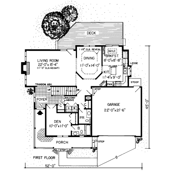 Log Floor Plan - Main Floor Plan #312-279