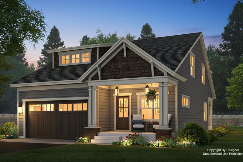 Dream House Plan - Bungalow Exterior - Front Elevation Plan #51-1499