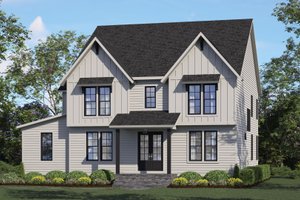 House Blueprint - Farmhouse Exterior - Front Elevation Plan #1080-22