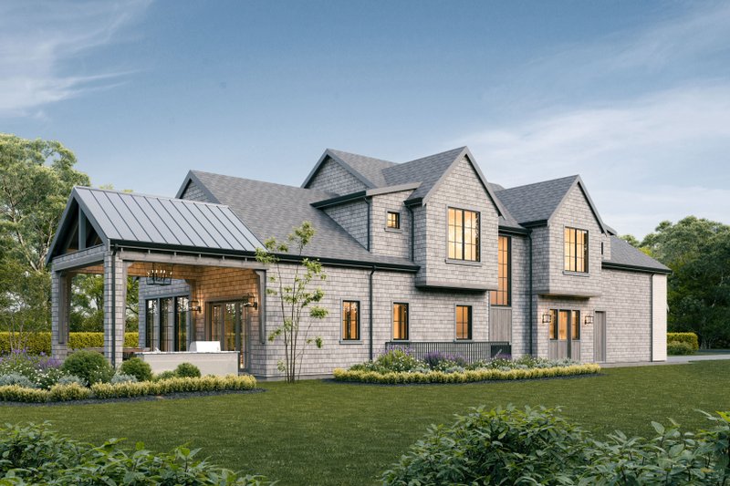 House Blueprint - Exterior - Front Elevation 4 for Farmhouse House Plan #1114-97 - 4 bed, 3.5 bath