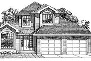 Traditional Style House Plan - 3 Beds 2.5 Baths 1855 Sq/Ft Plan #47-257 