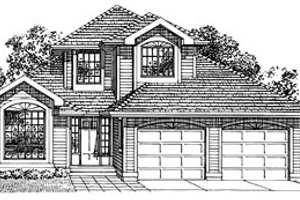 Traditional Exterior - Front Elevation Plan #47-257