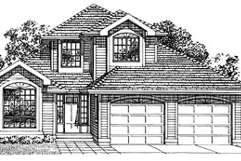 Traditional Style House Plan - 3 Beds 2.5 Baths 1855 Sq/Ft Plan #47-257