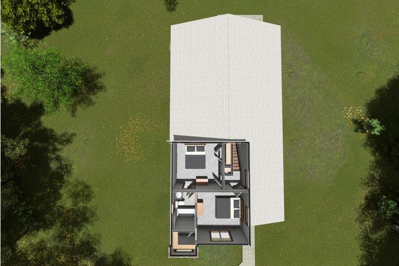 House Blueprint - Floor Plan - Upper Floor 1 for Modern House Plan #513-2219 - 3 bed, 2.5 bath