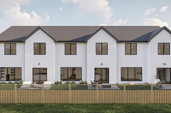 Exterior - Rear Elevation for Modern House Plan #455-657 - 3 bed, 2.5 bath