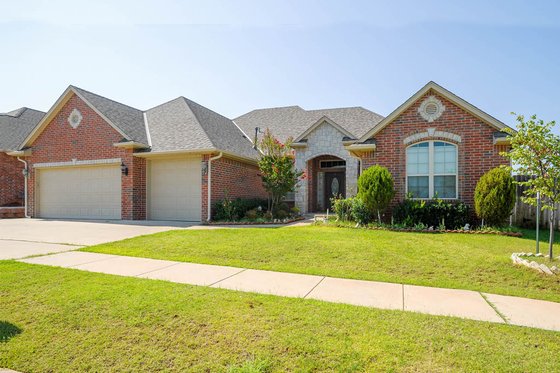 Exterior - Front Elevation for European House Plan #65-411 - 4 bed, 3 bath
