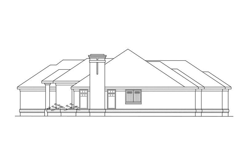 Home Plan - Exterior - Other Elevation 1 for Ranch House Plan #124-289 - 3 bed, 2.5 bath
